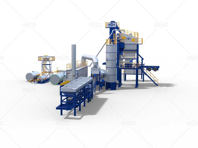 ALYQ-120-mobile asphalt mixing batching plant