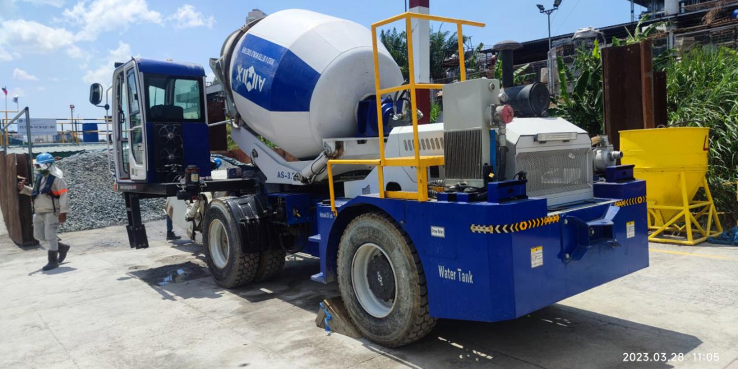 AS-3.5 Aimix Self Loading Mixer for Flood PreventionProject in Taytay, Rizal