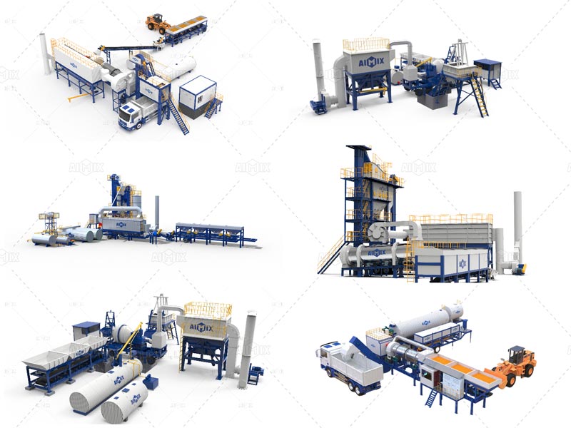 different types of asphalt plants AIMIX