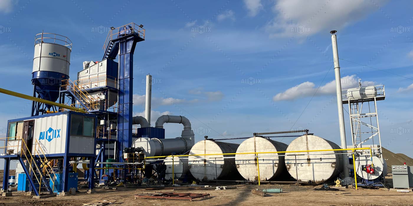 80tph stationary asphalt mixing plant
