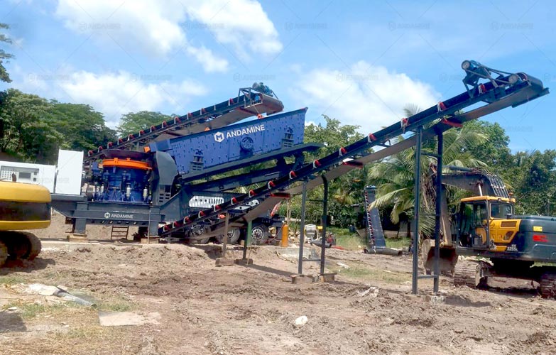 Mobile Hard Rock Crusher in Honduras